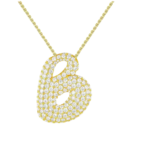 BUBBLE LETTER PENDANT